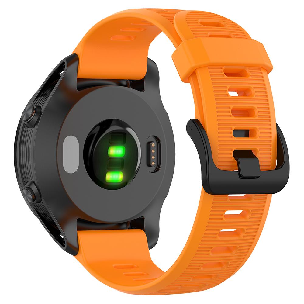 For Garmin Forerunner 945/935 Replacement Wrist Band Steel Buckle Textured Silicone Watch Strap
