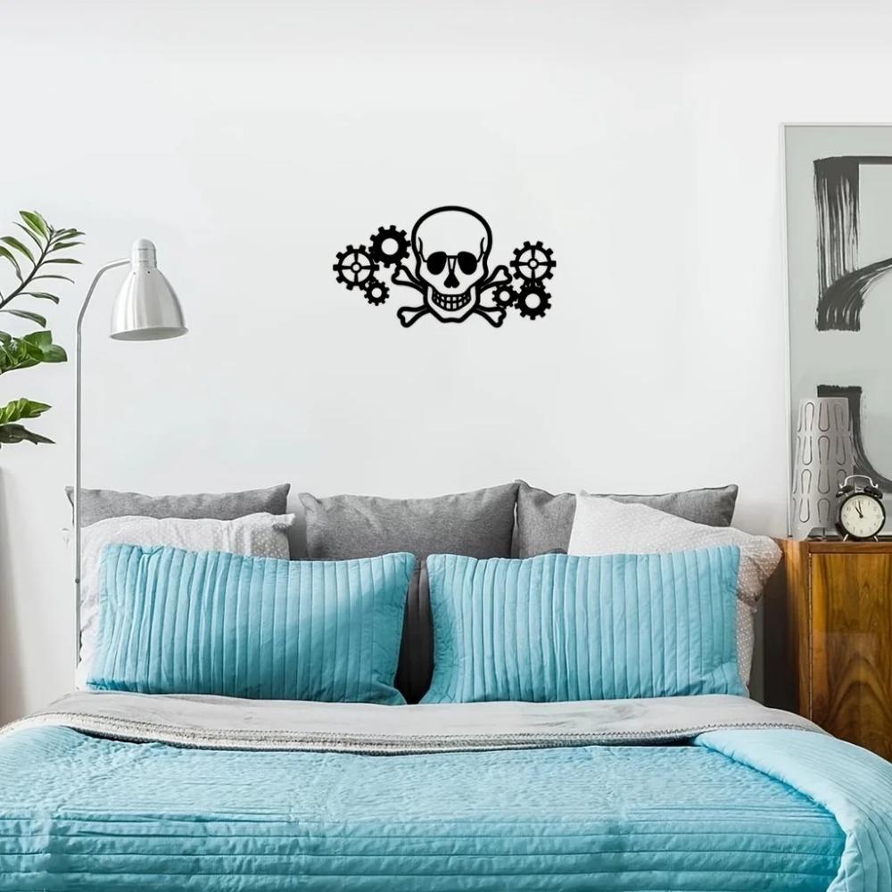 Настенный декор «Черепа и шестерни» - Металлический шедевр для Хэллоуина — фото 7