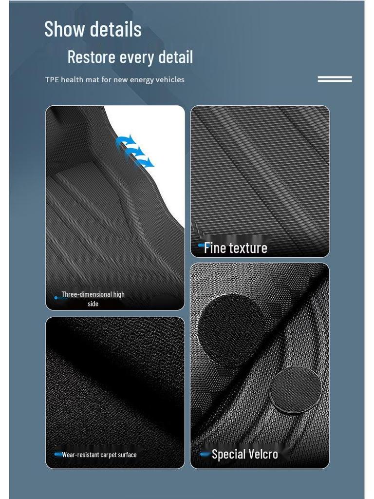 Volkswagen Magotan 2024/Passat PRO 2025 Car Floor Mats - Dirt-Resistant, Waterproof, TPE Full Coverage