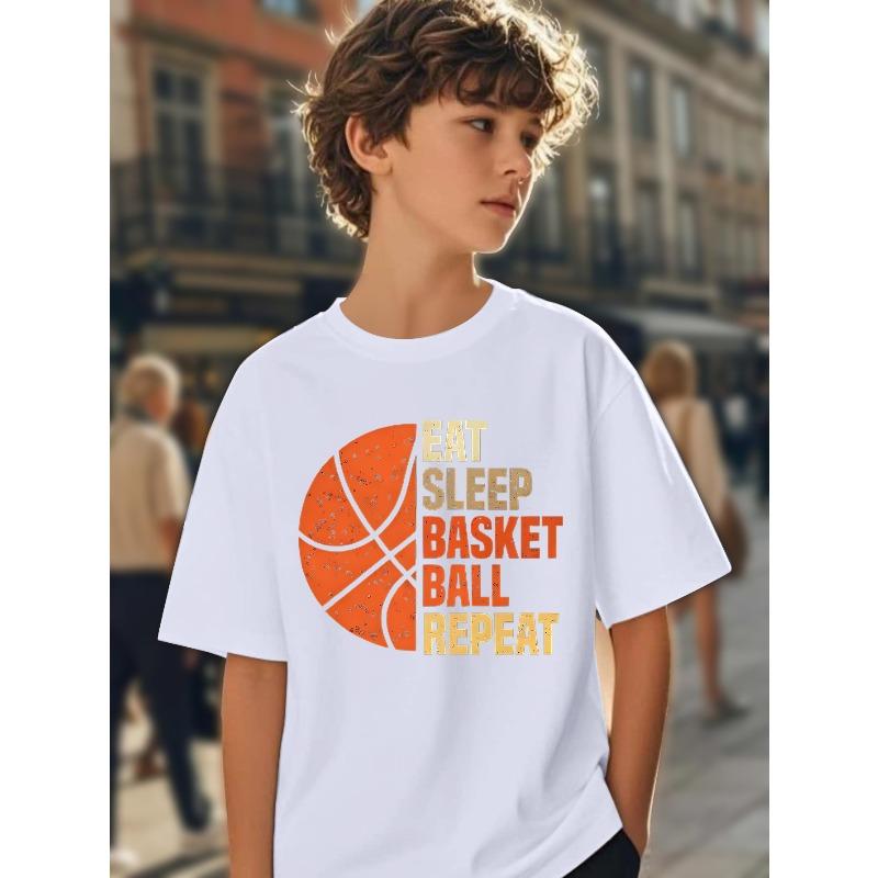 Boys Summer Pattern Short Sleeve T-Shirt, Comfortable, Fashionable Style 110 белый