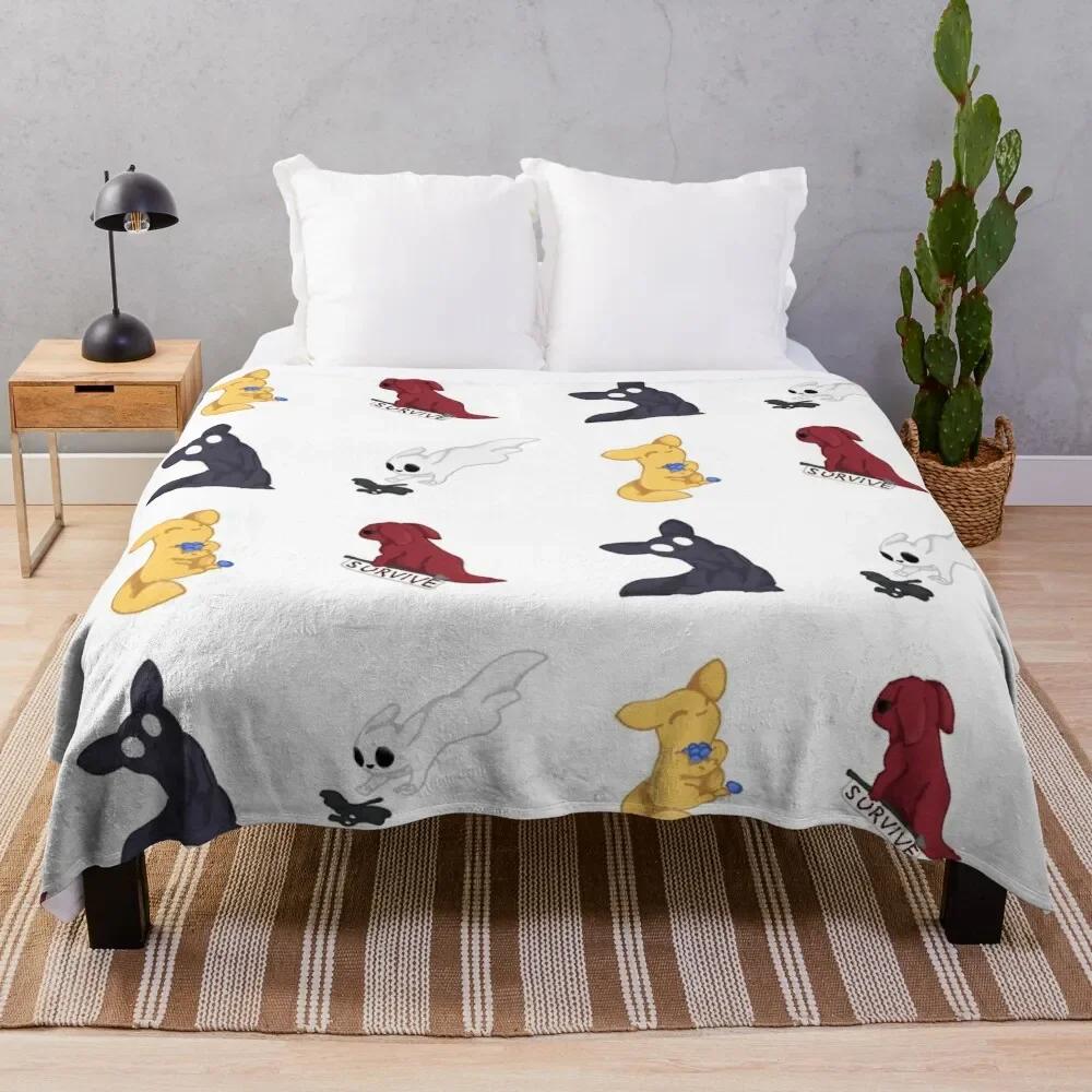 Rain World slugcats Throw Blanket Luxury Beach For Sofa Thin Nap Blankets blankets for beds blankets throw blanket 75X95CM