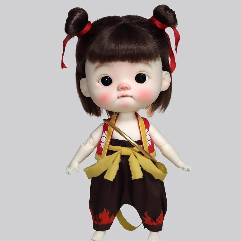 BJD Wig Blythe Big Head DianDian Qbaby Doll Wig Cute Short Hair with Bangs Hair Doll Accessories Cute Bangs Hair (no Dolls)