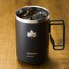 LOGOS ThermoWall Vacuum Insulated Beer Mug 600ml Black 81286221 Camping Mug Bottle Slim Design Lightweight Keeps Drinks Hot or Cold Direct Drinking