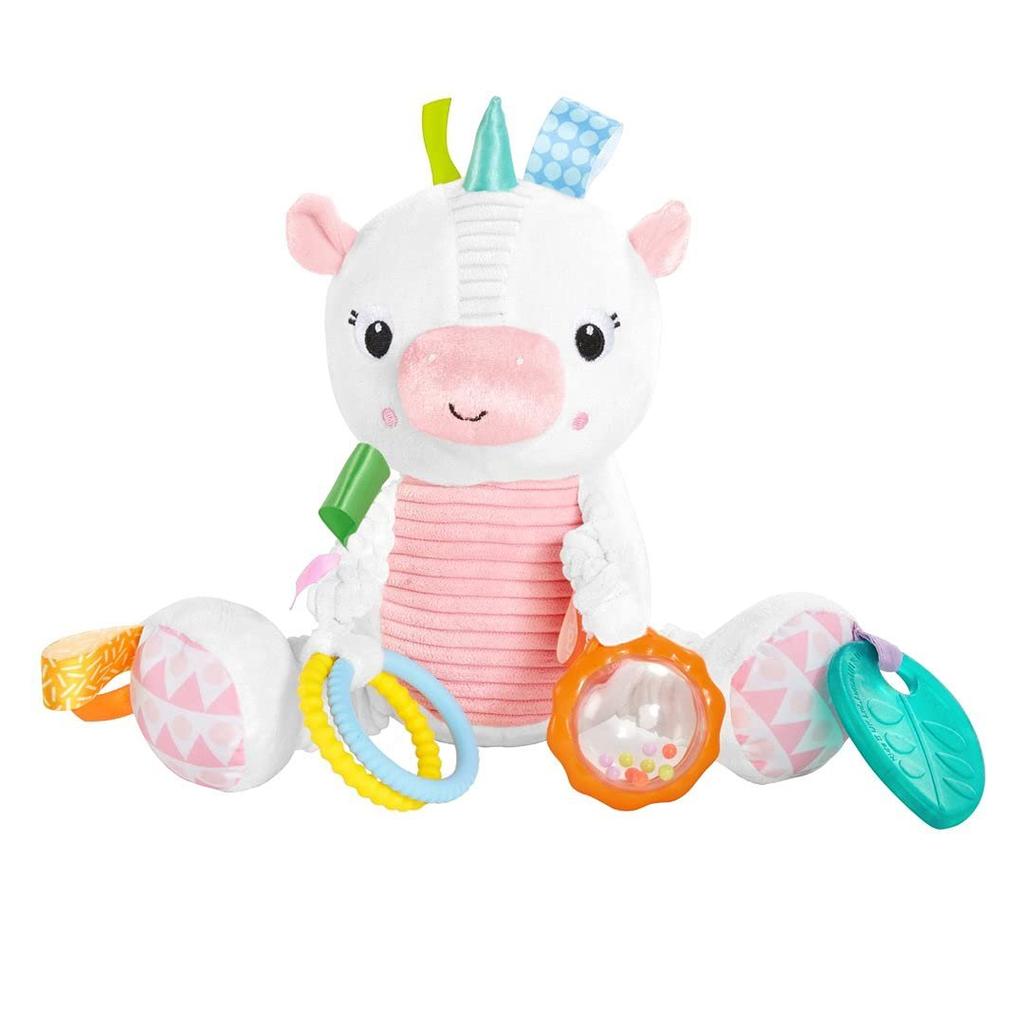 Bright Starts Bunch-O-Fun Unicorn - Sensory Fabric Toy for Infants