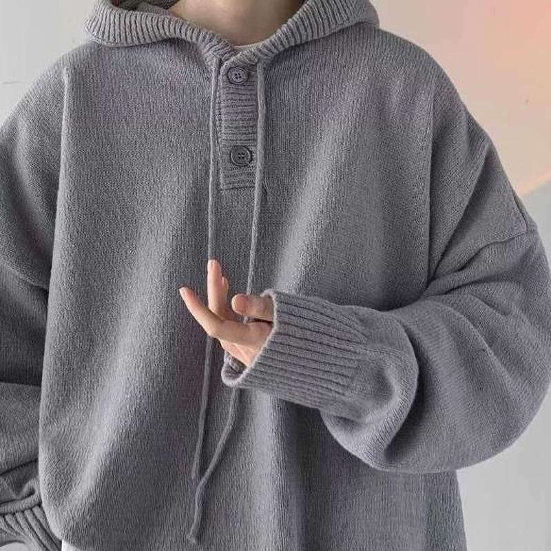 Herenhoodie Herfst/Winter Vintage Veelzijdig Gebreide Trendy Trui Casual Kleding