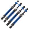 4Pcs CVD Front Rear Drive Shaft Metal Transmission Axle for Traxxas Slash 4X4 1 10 RC CarDark Blue