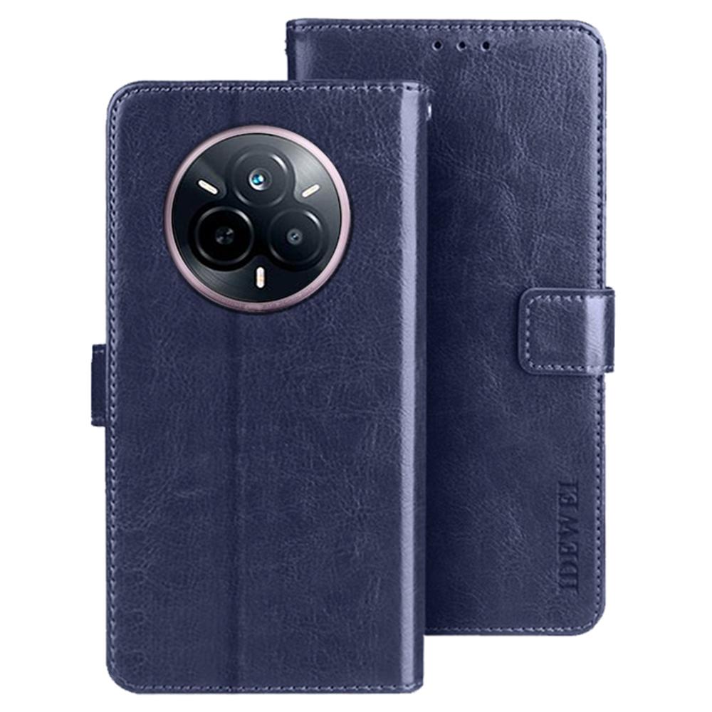 For Realme 14 Pro 5G Stand Case Crazy Horse Texture Leather Phone Cover