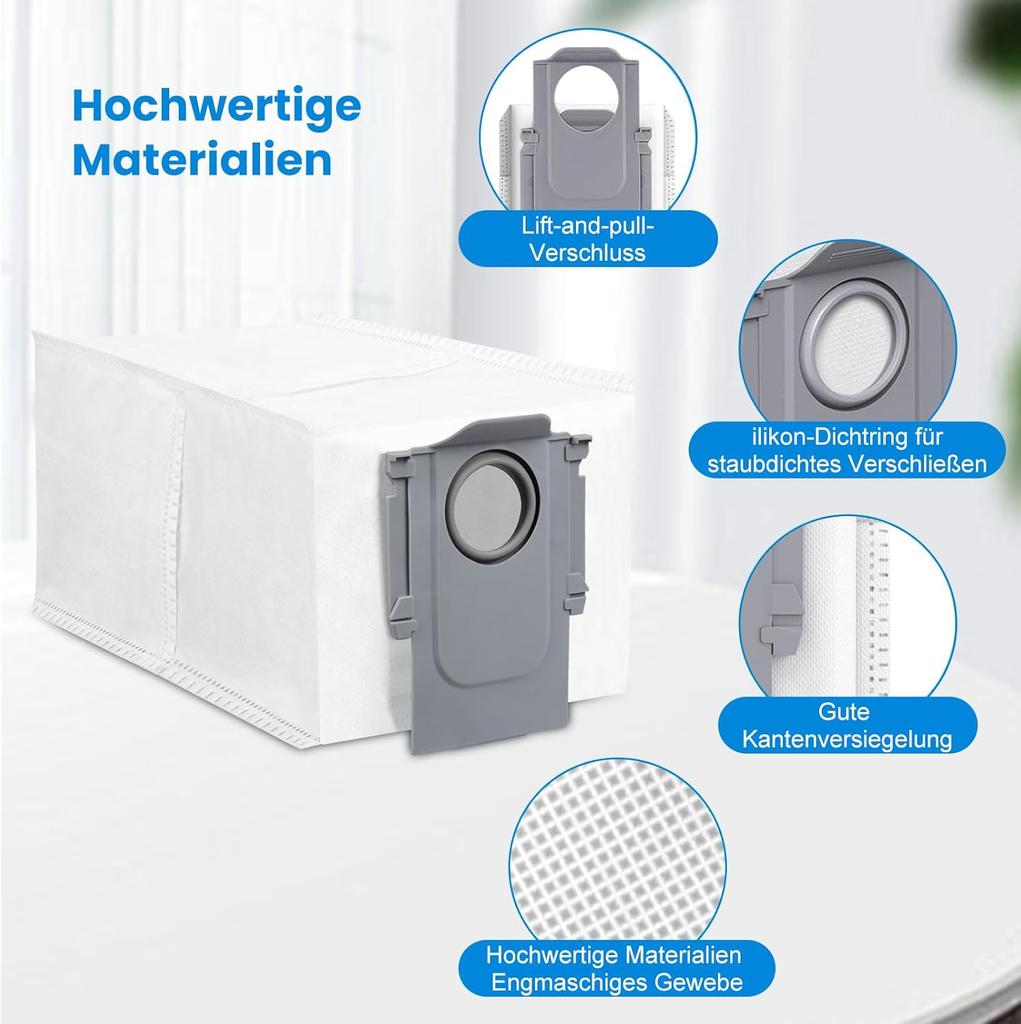 For Roborock S8 Pro Ultra Roborock S7 Maxv Ultra Roborock Q7 Max + Roborock Q8 Max Pulse Ultra Robot Vacuum Cleaner Dust Bags Ac