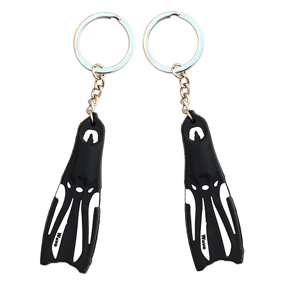2pcs Novelty Flippers Key Chain Holder Keyring Keychain