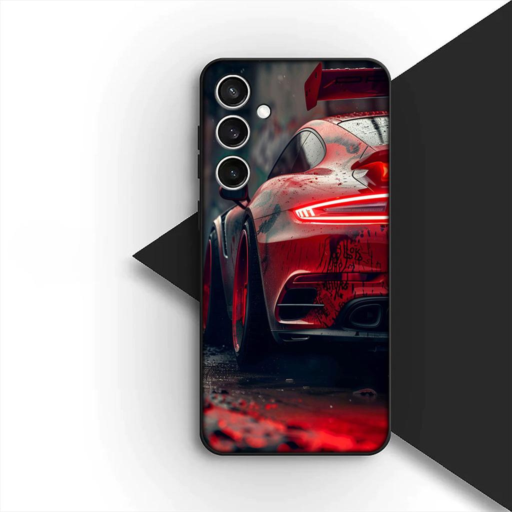 Supercar Super Car Cartoon Taillights Phone Case for Xiaomi Redmi Note 12 11 10 A3 Pro 10A 10C 12C Note12 5G 4G Protective Cover