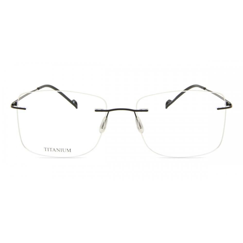 Rimless Rectangle Matte Black SmaRtbuy Collection Henny Rt 009 C5 Fashion Unisex Eyeglasses