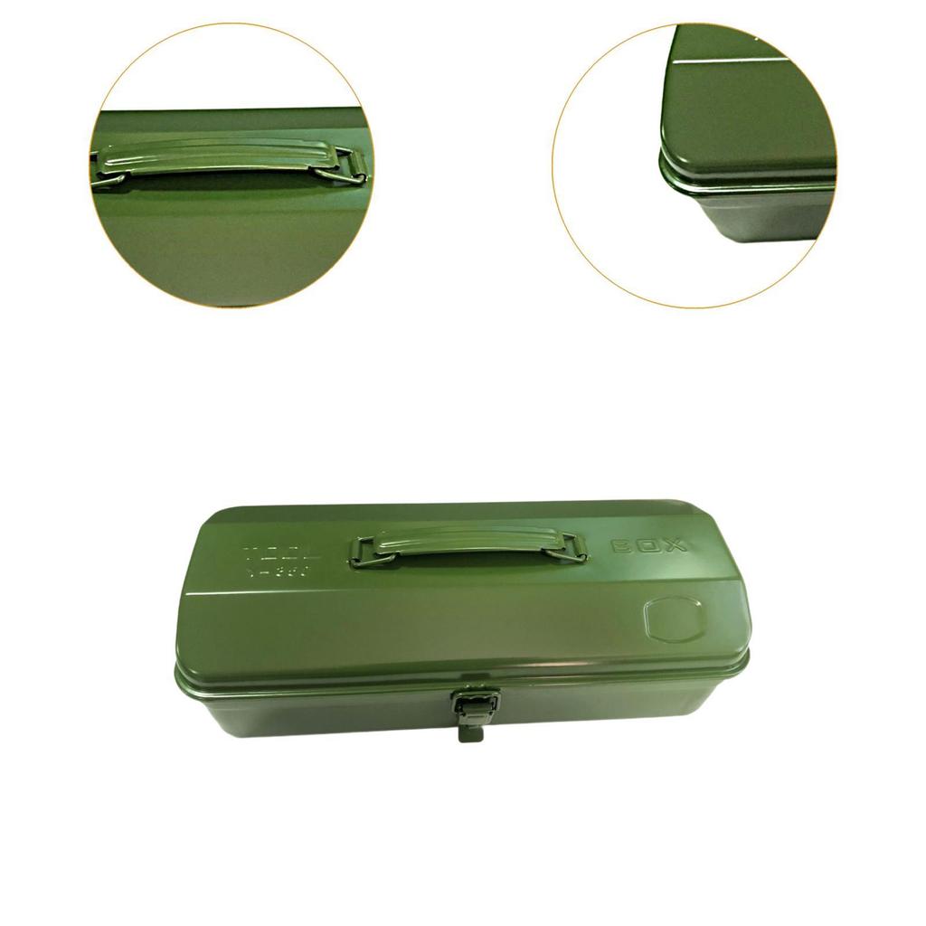 Metal Tools Box Empty Tool Box Easy Access with Handle Hardware Storage Lock