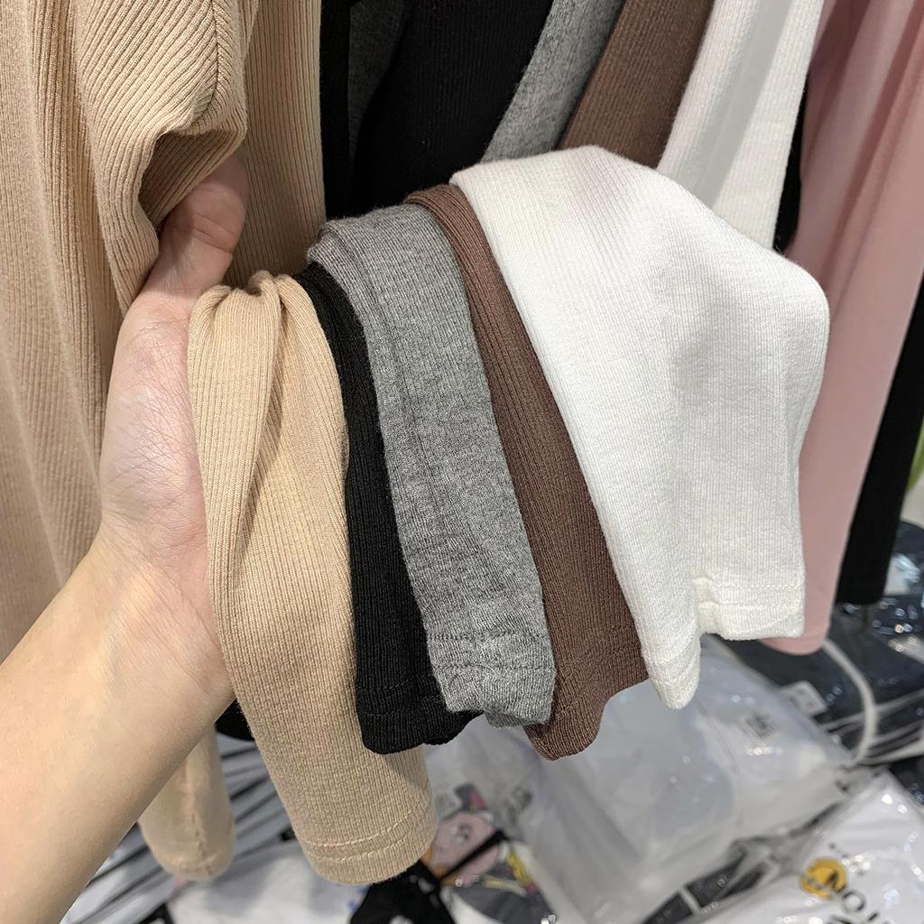 Temperament V-neck Long-sleeved T-shirt Women's Spring New Style High-end Pure Desire Sexy Slim Velvet Slim Bottoming Shirt