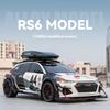 1/24 Scale RS6 Avant Station Wagon Alloy Racing Car Model Die-cast Metal Track Sports Car Vehicles Model Sound Light Kids Toy Gift