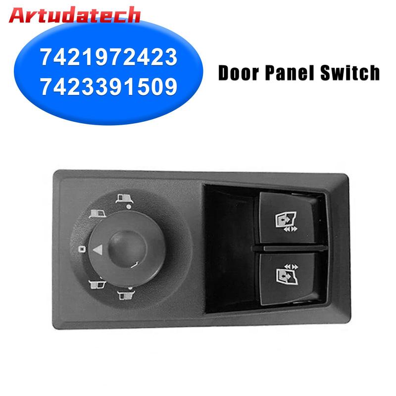 Artudatech Door Panel Switch for Renault Trucks 7421972423 7423391509 24V