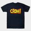 Men Black Print T-shirt Crom No-Cut Transfer Paper Print Cotton Tshirt