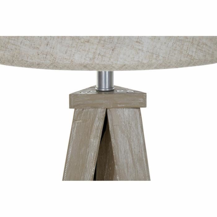 Lampadaire - Rétro Sixties - Pied tripode - Lot de 2 - Métal crème 60W