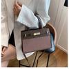 Minimalist Style Faux Leather Shoulder Bag, Simple Zipper Crossbody Purse for Women CLE