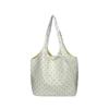 Korean polka dot bow canvas bag women's 2025 new summer shoulder tote bag daily commuter armpit bag
