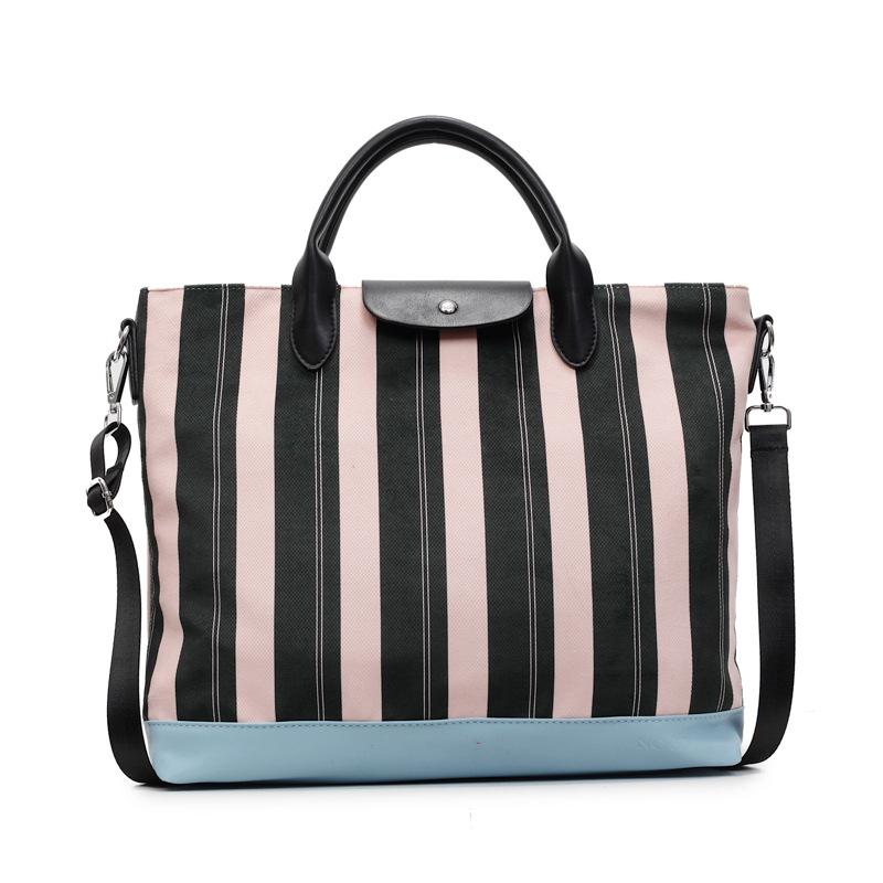 Große Kapazität Nische gestreifte Tragetasche Damen Premium-Sinn Tasche Sommer vielseitige Umhängetasche