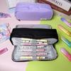 Korean Style Multi-functional Demon Hunter Pencil Case for Students - Three-Layer Oxford Cloth Stationery Box