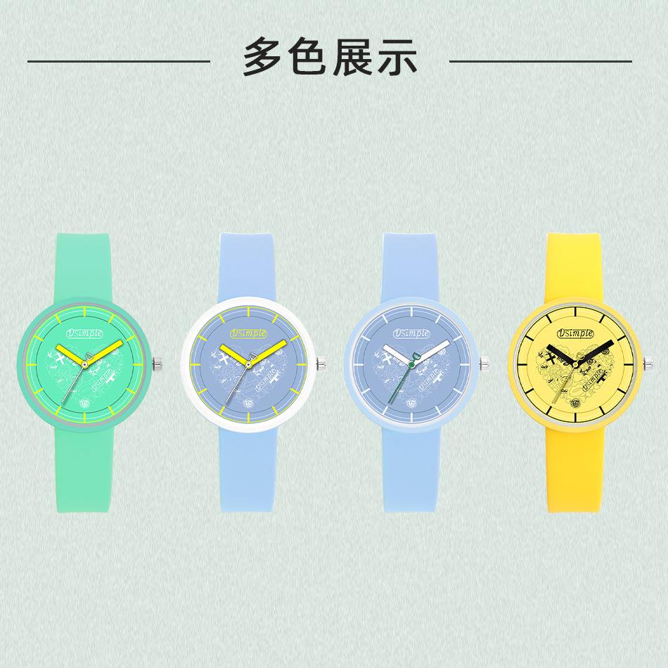 Jelly Personality Cute Heart Shaped Silicone Ladies Watch Trendy Personality Quartz Watch