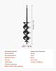 Auger Drill Bit 3.15 x 16.1 in Earth Spiral Post Hole Digger Planter Tool