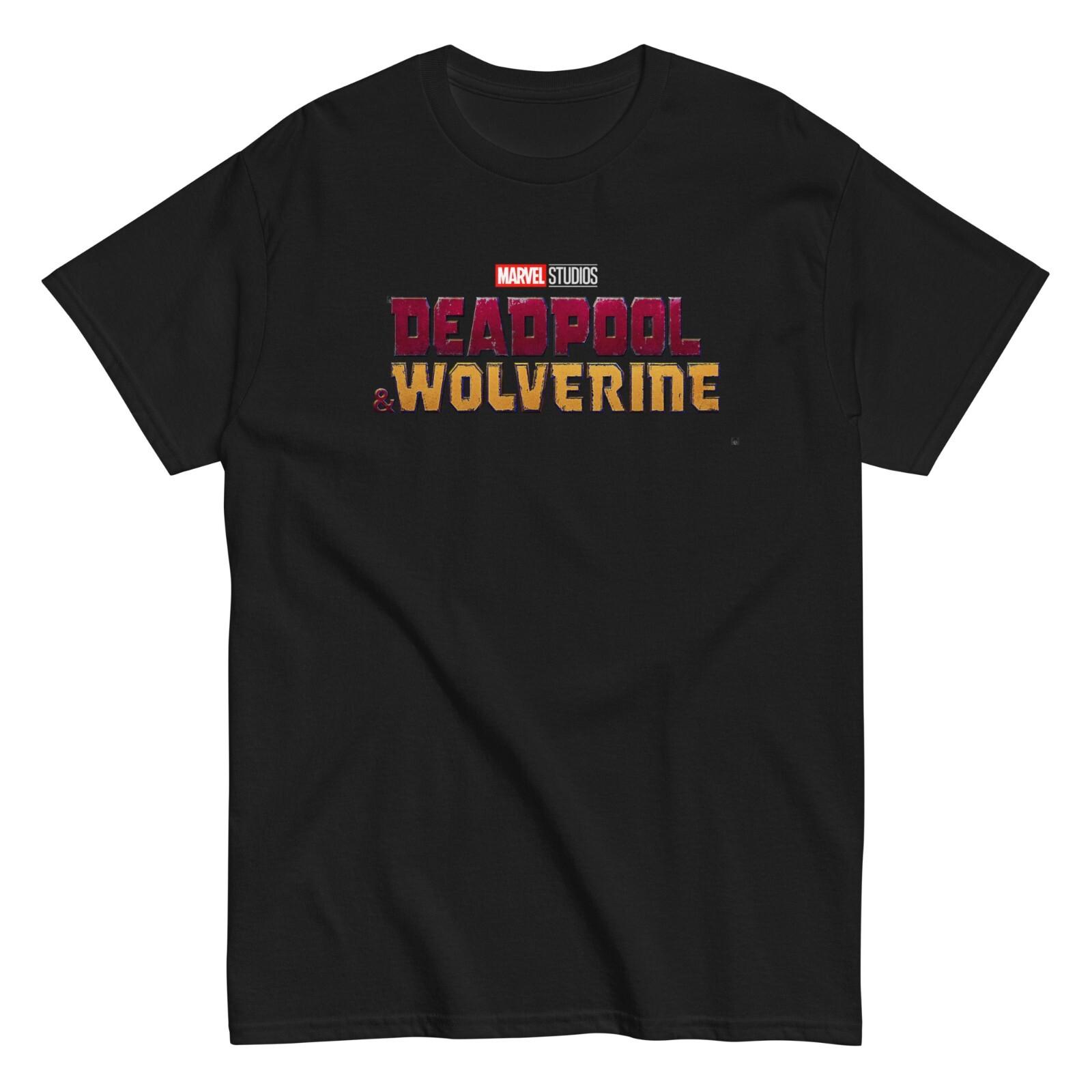 

Deadpool Wolverine Logo T Shirt Mens Marvel X-Men Movie New Tee Black M
