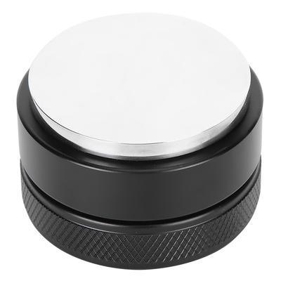 Height Adjustable Stainless Steel Coffee Tamper Distributor Tamping Tool for Home Office58mm Black Flat Bottom