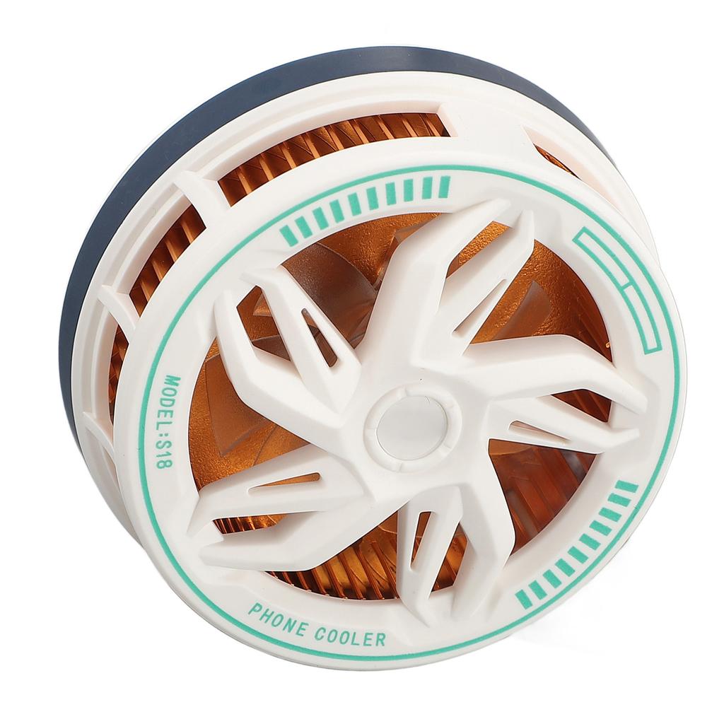 Phone Cooler 15W Magnetic Adsorption Quiet Portable Cell Phone Radiator Cooling Fan for Gaming Live