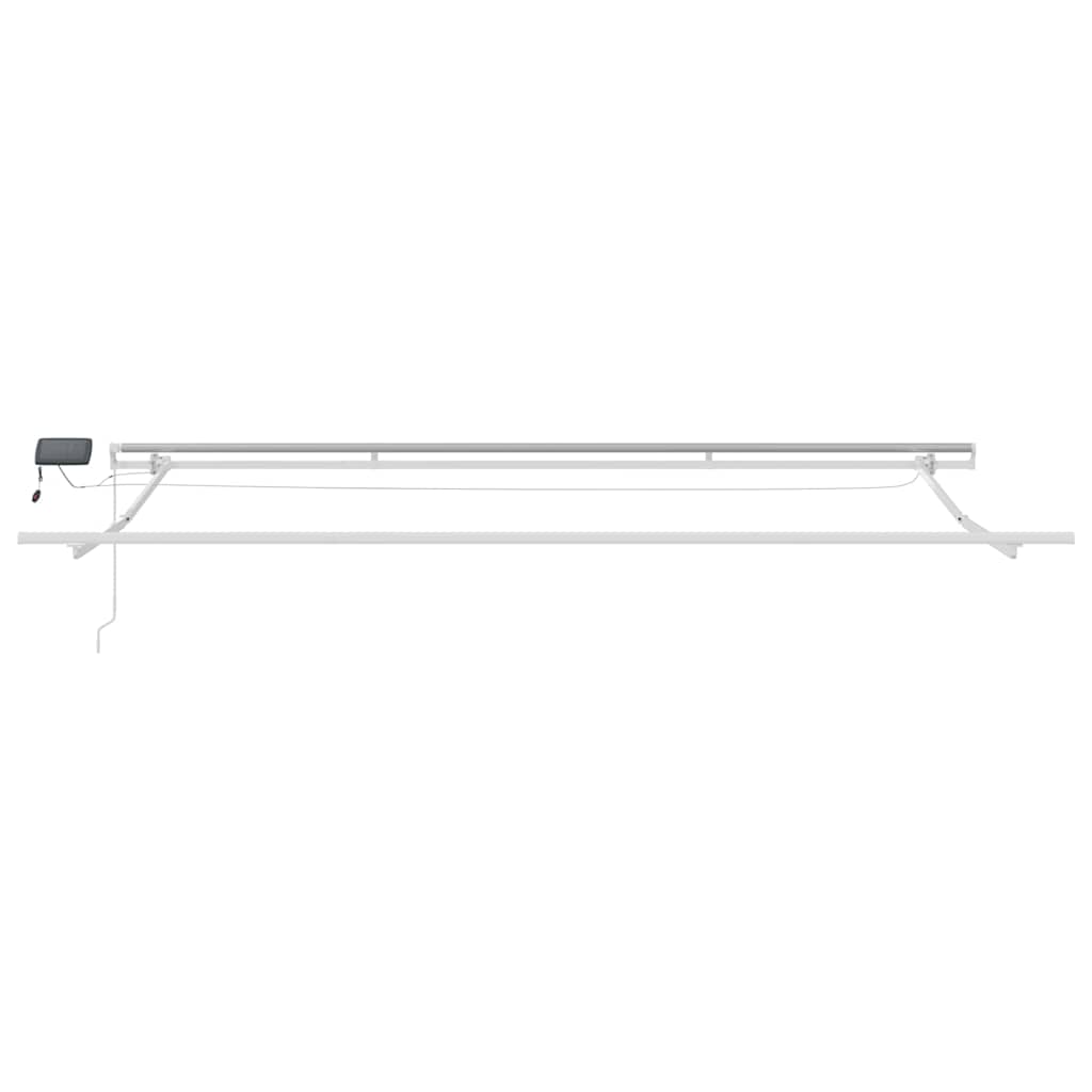 Retractable Awning Orange and Brown 400 X 300 Cm