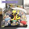 Alien Teacher Pattern Bedding Quilt Set Quilt Cover Pillowcase Home Decoration Birthday Gift (1 * Duvet Cover + 2 * Pillowcase, Without Core)