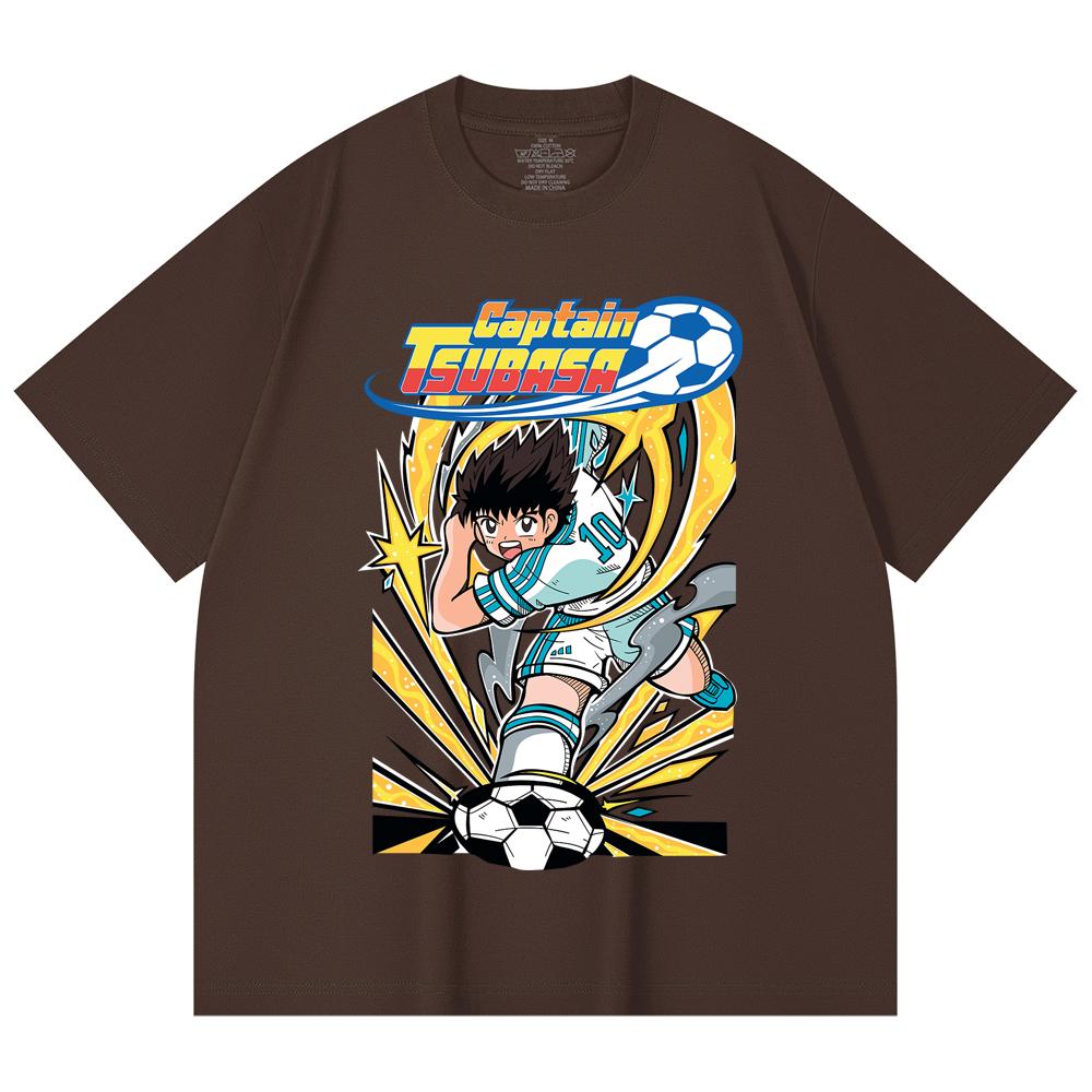 230 Gsm 100% Cotton Captain Tsubasa V1 Print Unisex Heavy Cotton T Shirt
