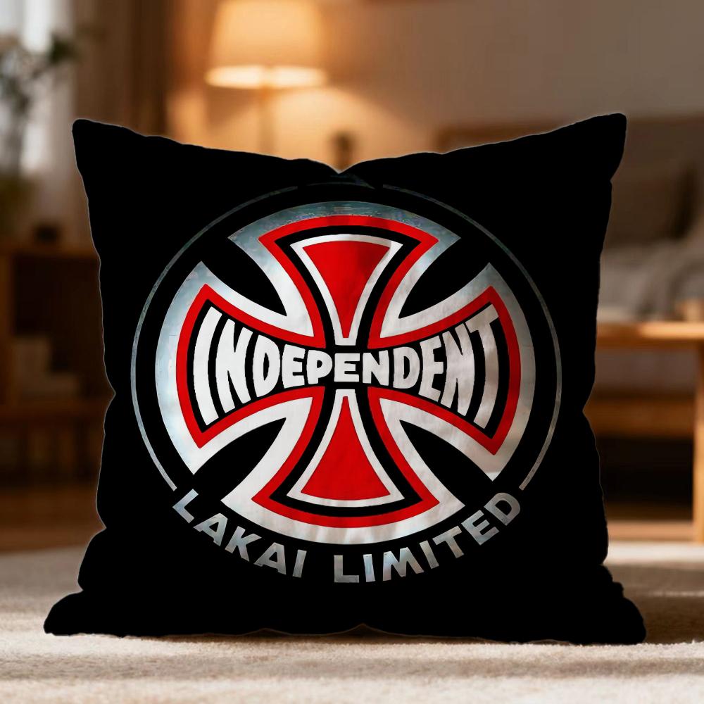

Fashion I-IIndependent Skateboards Cushion Cover Soft Washable Pillow Case Multi-Scene for Couch Bed Travel Office Use 30cmx30cm