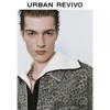 UR Herren Leopard Print Jeansjacke