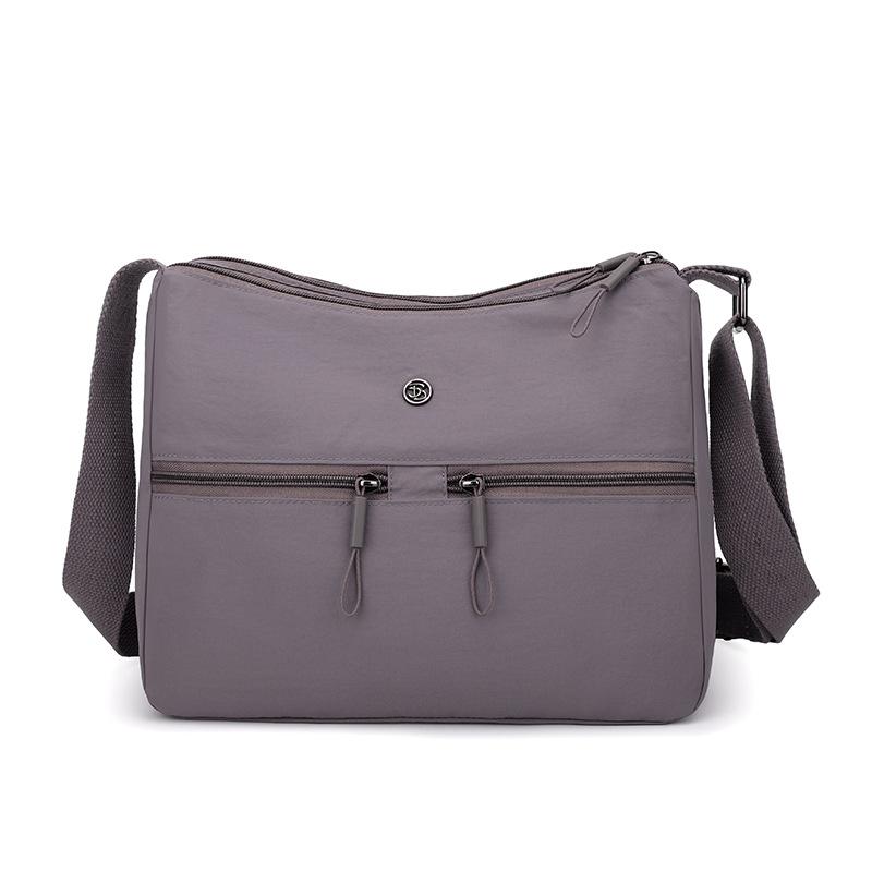 

Женская нейлоновая сумка сумка через плечо однотонная сумка на плечо темно-фиолетового