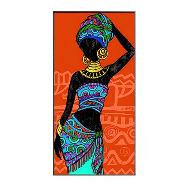 African Black Woman Canvas Painting Ethnic Art Poster for Living Room Decoration Home Wall Decor Decorative Paintings Picture