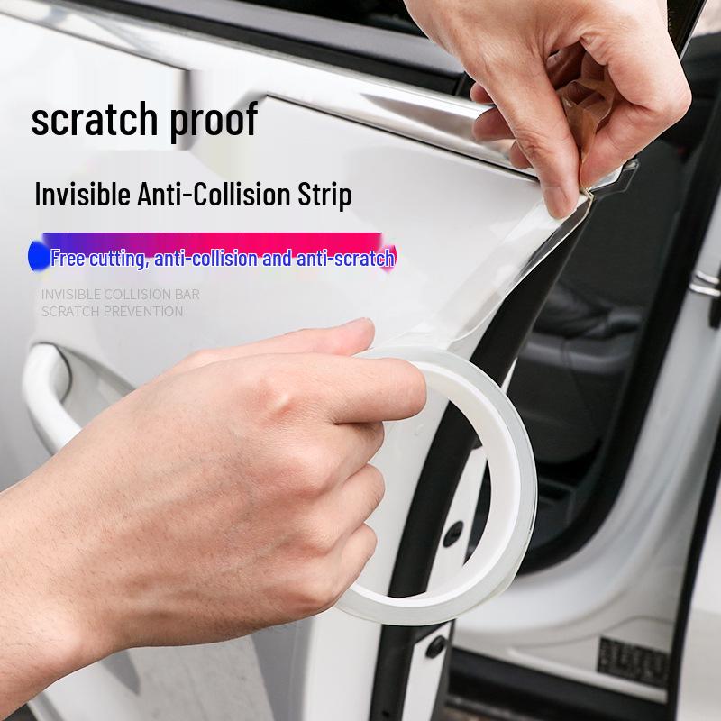 Universal 5D Carbon Fiber Anti-Collision & Anti-Kick Car Door Sill Protector Sticker