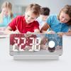 Digital Alarm Clock Dual Display 2 Adjustable Brightness Green Number 12H 24H LED Electronic Clock w