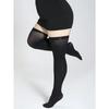 Plus Size Women Breathable High Quality  Transparent  BlackSolid Colo Thigh-High Socks Thigh High Stockings