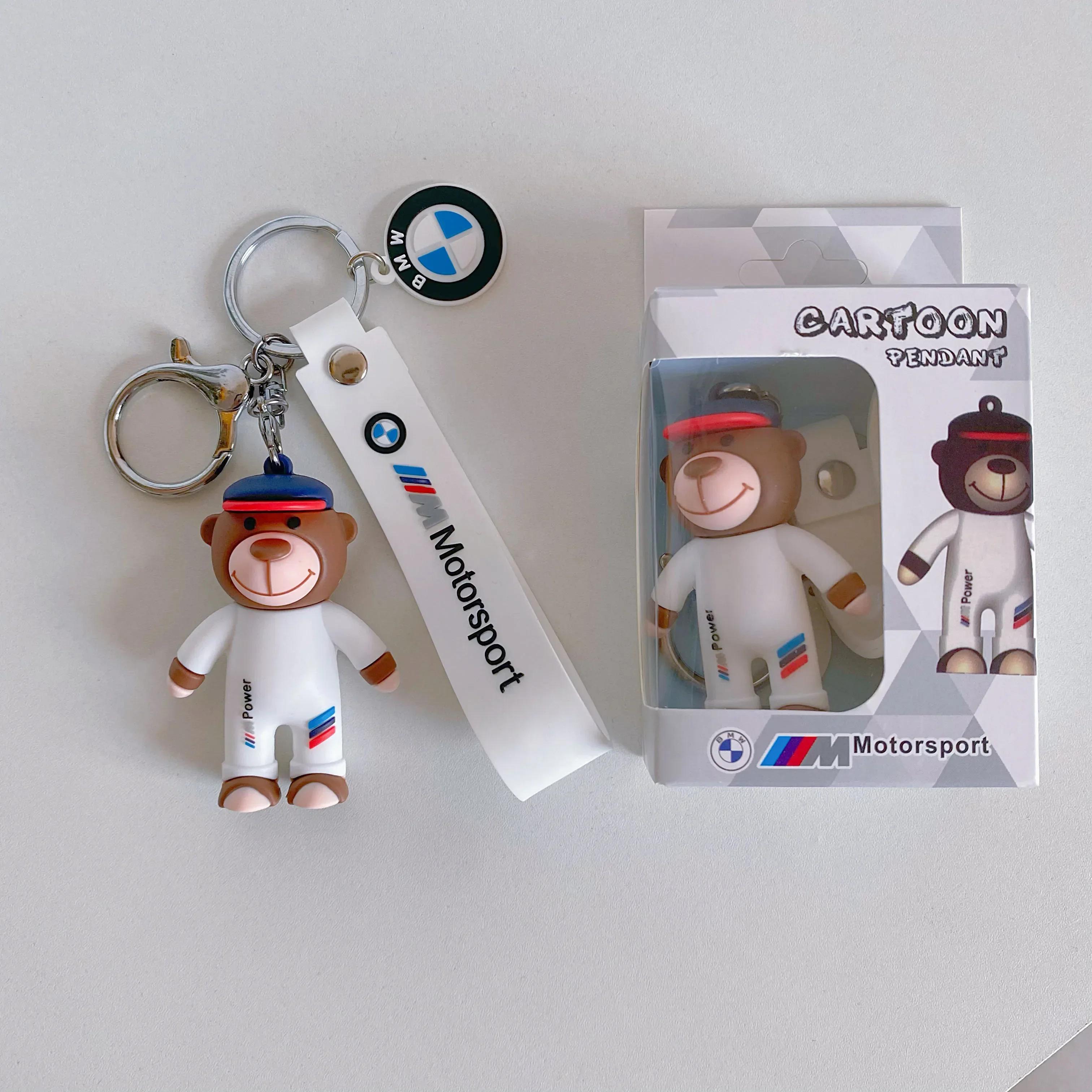 

2026 Car Sticker New For BMW M X3 X5 X6 New Little Bear Doll Car Logo BMW Emblem Luxury Car Keychain For BMW X1 X2 X3 X4 X5 X6 золотий