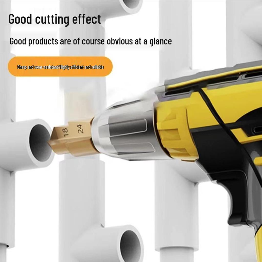 Hexagonal PPR Step Drill Bit - Multi-Layer Countersink & Deburrer (20/25/32)