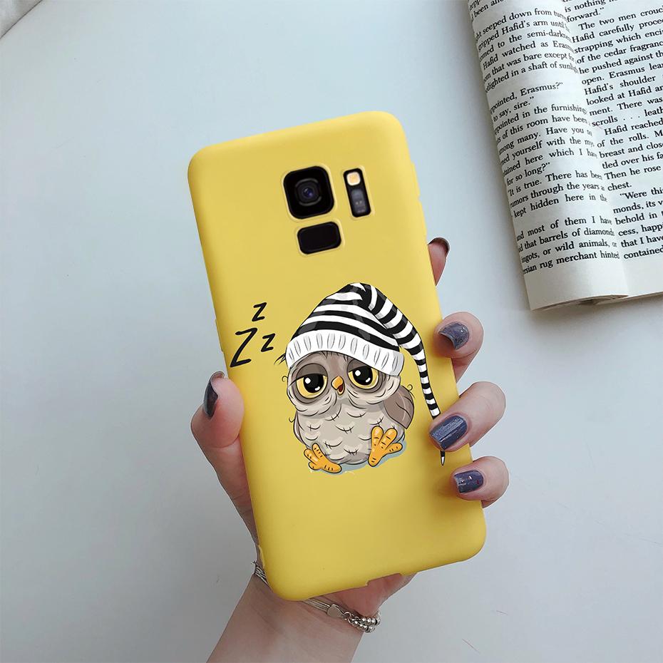 Fashion Daisy Flower Cute Silicone Cartoon Phone Case for Samsung Galaxy S9 S9 Plus Samsung S 9 Samsungs9 Plus S9plus Case Cover
