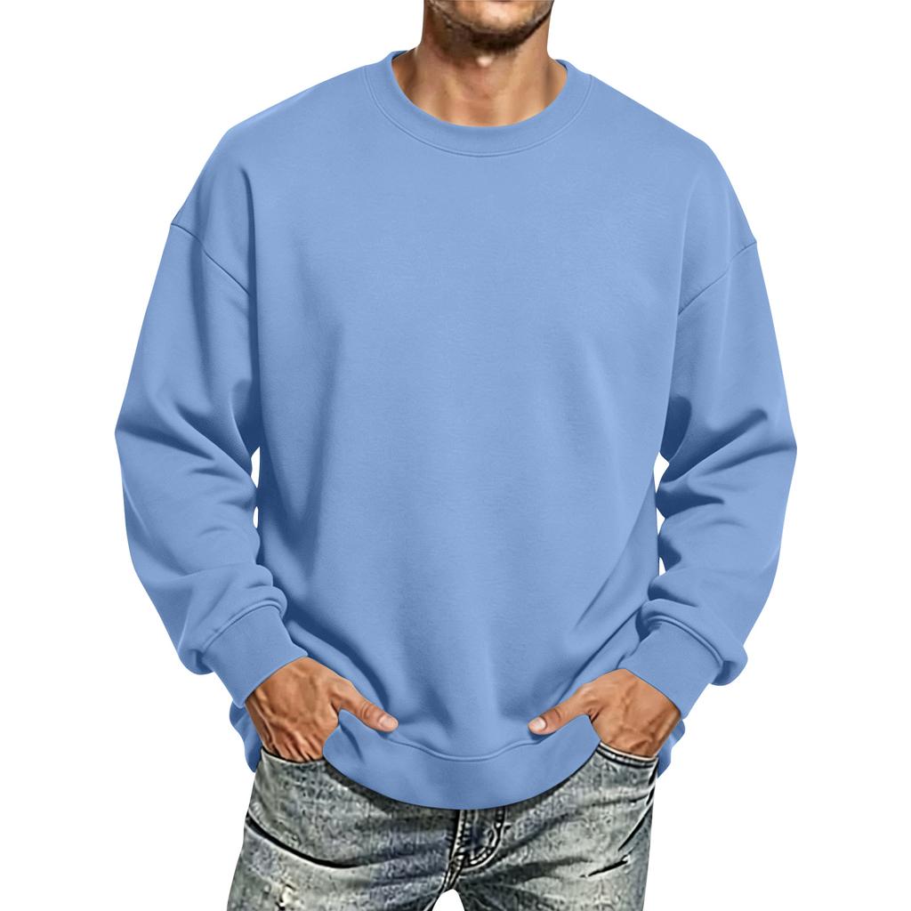 Unisex Long Sleeve Neck T-Shirt Couples Casual Sports Top for Men and Women
