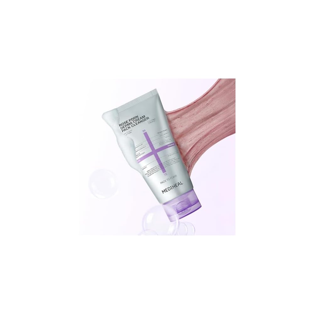 MEDIHEAL OFFICIAL Derma Cream Pack Cleanser Rose PDRN: From Pack To Cleanser, Cream Pack Facial