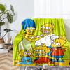 The Simpsons Theme Printed Blanket - Perfect for Couch, Bed, Travel & Outdoor Use | Machine Washable, Cozy & Durable.