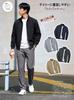 TACVASEN Men's Windproof Coach Jacket Casual Windbreaker Blouson for Autumn/Winter, Big Sizes Available, Light Gray, XL