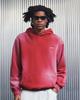 White Air Brushed Blue Print Hood_Red