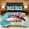 Majin Buu Pattern Bedding Quilt Set Quilt Cover Pillowcase Home Birthday Gift(1 * duvet cover + 2 * pillowcase, without core)