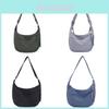 Japanese Minimalist Large Capacity Crossbody Bag With Zipper Closure For Women